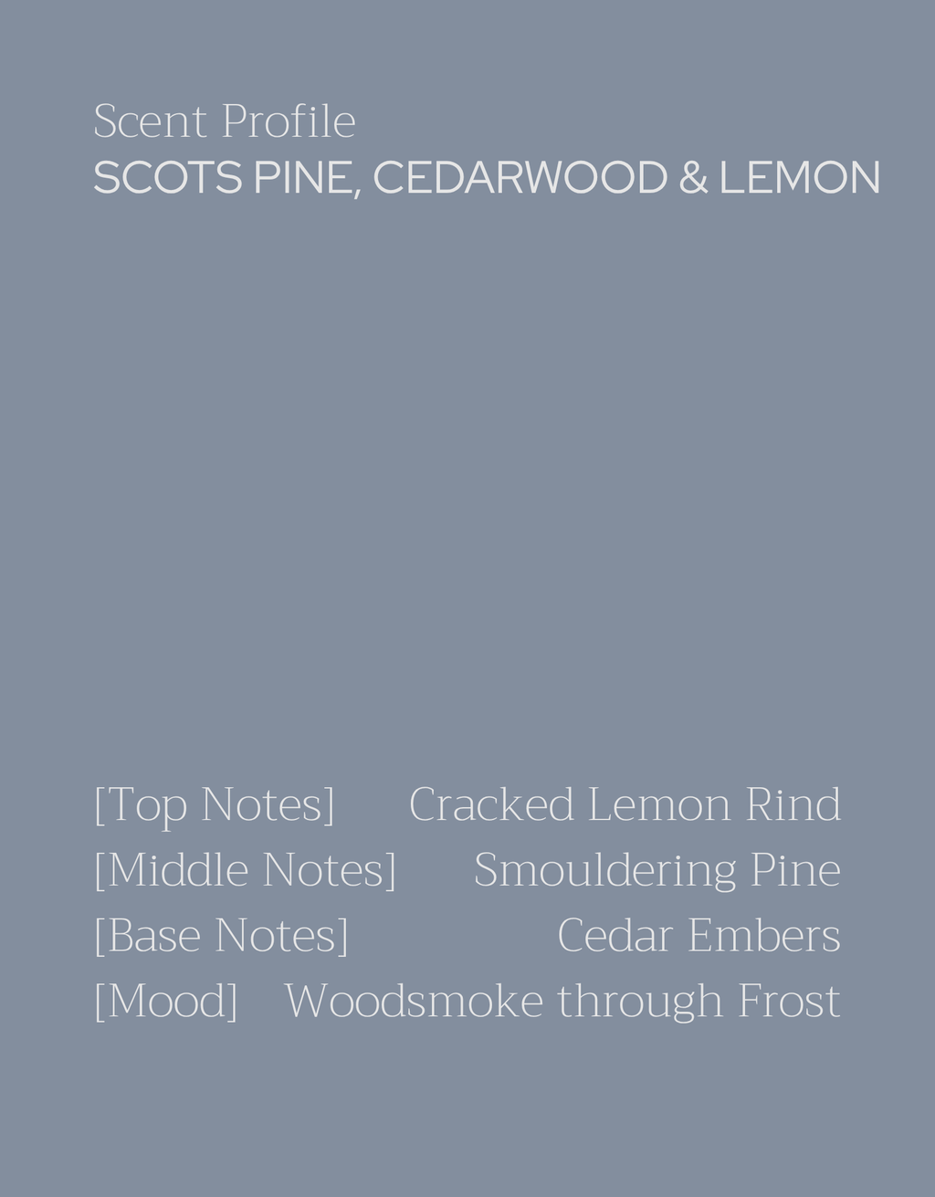 Scots Pine, Cedarwood & Lemon Candle