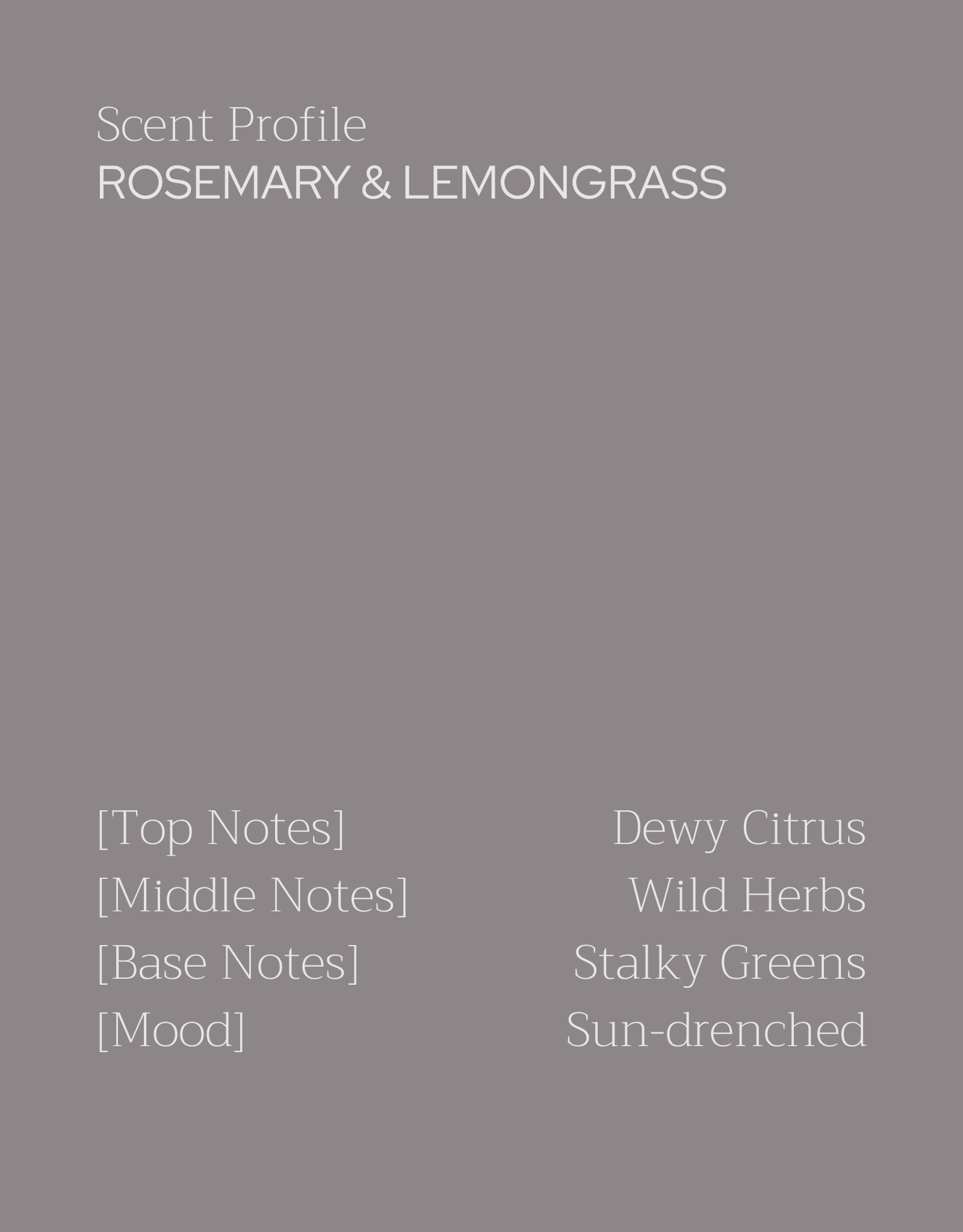 Rosemary & Lemongrass Candle