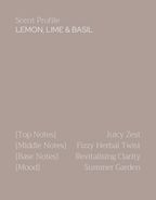 Lemon, Lime & Basil Candle