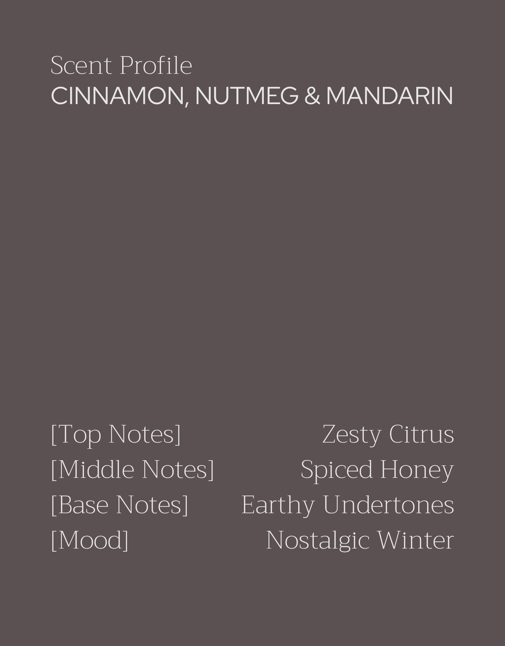 Cinnamon, Nutmeg & Mandarin Candle