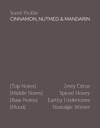 Cinnamon, Nutmeg & Mandarin Candle