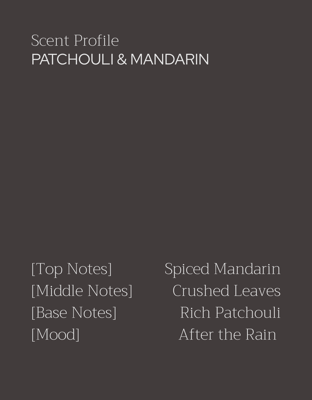 Patchouli & Mandarin Candle