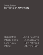 Patchouli & Mandarin Candle