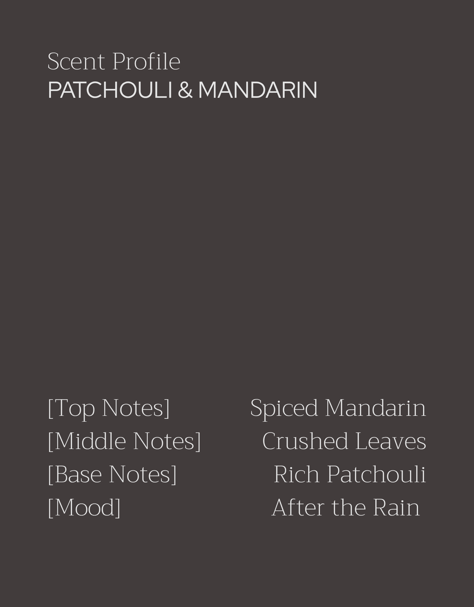 Patchouli & Mandarin Candle