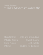 Thyme, Lavender & Ylang Ylang Candle