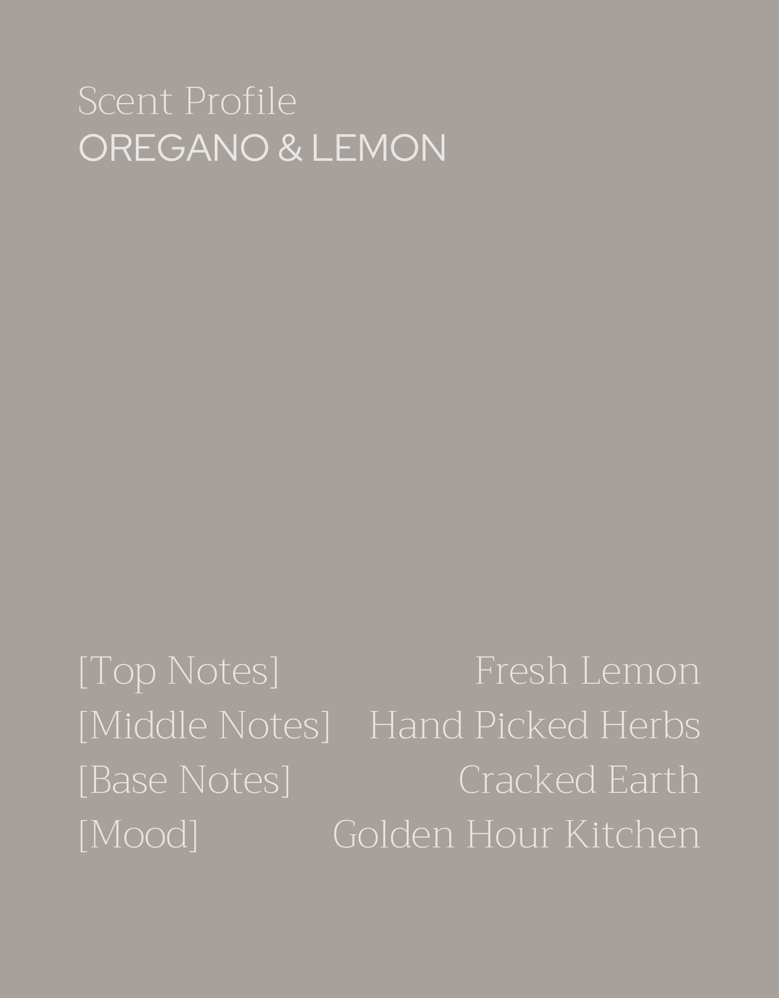 Oregano & Lemon Candle